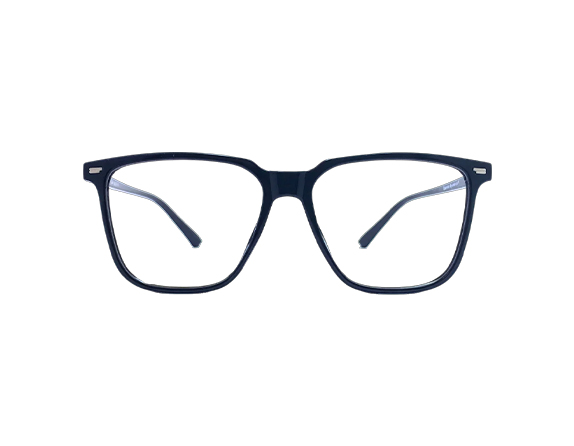Navy rectangular eyeglass frames